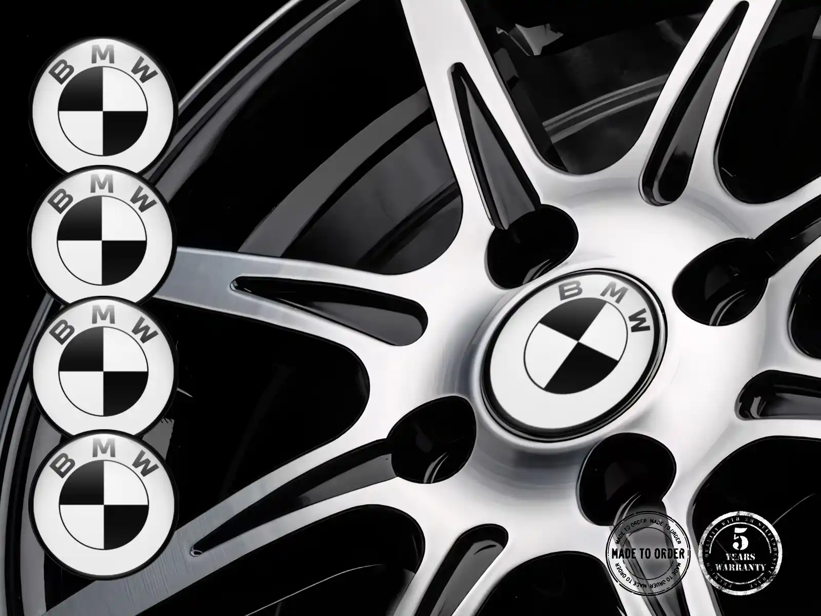 BMW Gewölbtes Sticker Logo Label Gravitational Thrust